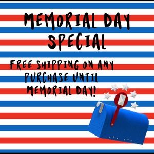 🔴⚪️🔵Free shipping on any order made until Memorial Day. 🔴⚪️🔵